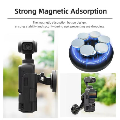 Juego de 6 piezas, soporte magnético, base fija, clip trasero, adaptador, bisel, accesorios para DJI Osmo Pocket 3 — imagen 8