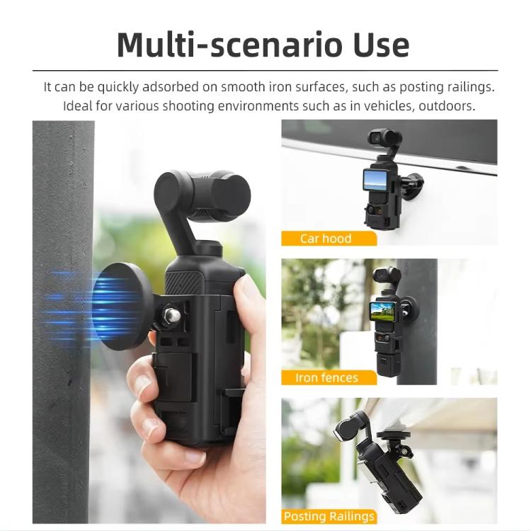 Juego de 6 piezas, soporte magnético, base fija, clip trasero, adaptador, bisel, accesorios para DJI Osmo Pocket 3 — imagen…
