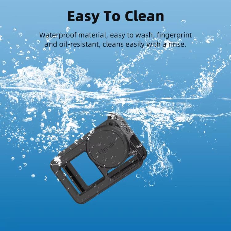 Funda de silicona Flymile para lentes de cámara deportiva, funda protectora para DJI Osmo Action 3 (negra) — imagen 12