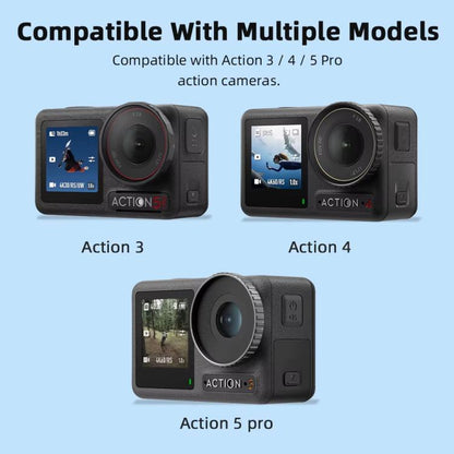 Funda de silicona Flymile para lentes de cámara deportiva, funda protectora para DJI Osmo Action 3 (gris) — imagen 13