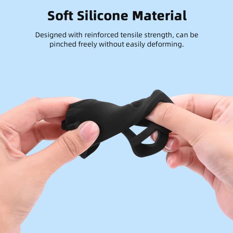 Funda de silicona Flymile para lentes de cámara deportiva, funda protectora para DJI Osmo Action 3 (negra) — imagen 5