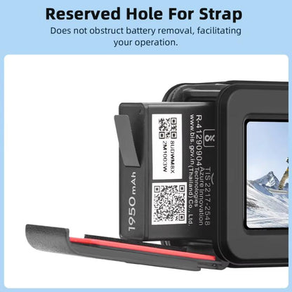 Funda de silicona Flymile para lentes de cámara deportiva, funda protectora para DJI Osmo Action 3 (negra) — imagen 9