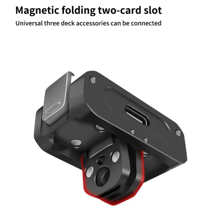 Base de carga magnética para cámara 2 con orificio de 1/4 de pulgada y Arri, especificación: juego C para DJI Osmo Action —…