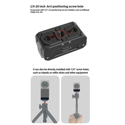 Base de carga magnética para cámara 2 con orificio de 1/4 de pulgada y Arri, especificación: juego A para DJI Osmo Action —…