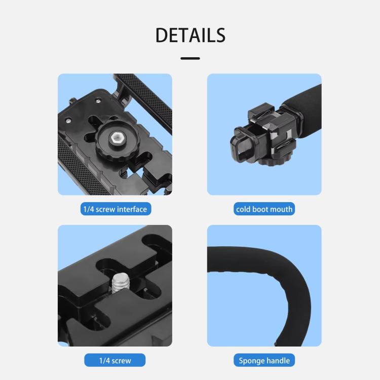Kit estabilizador de mano en forma de U, videografía de bodas y vlogs diarios para DJI Flip — imagen 8