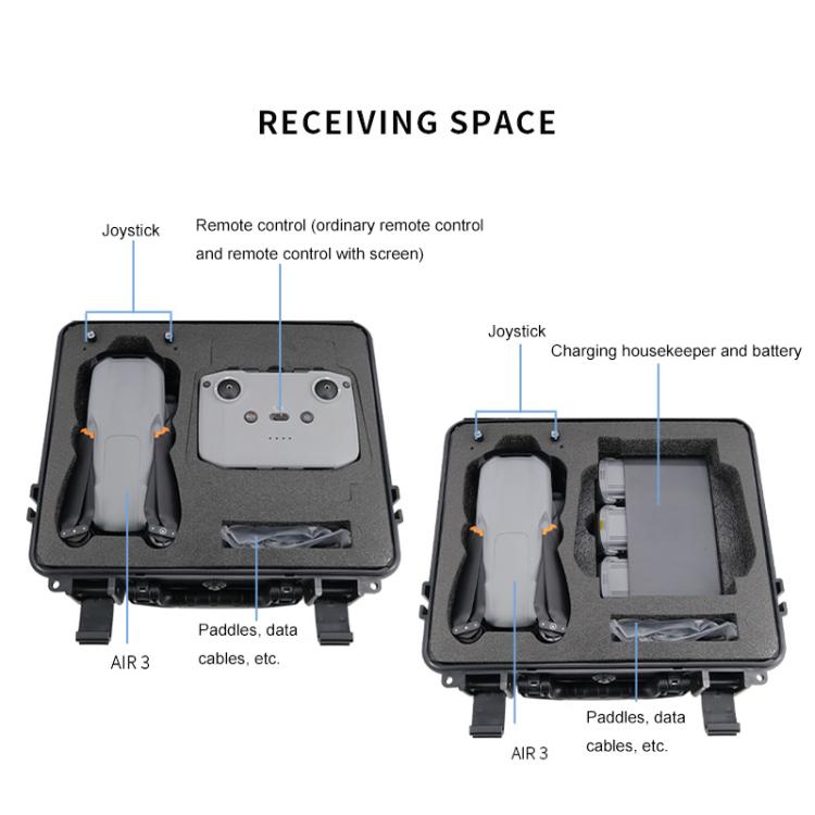 Caja de almacenamiento portátil para drones, impermeable y a prueba de golpes, caja de seguridad a prueba de explosiones par…