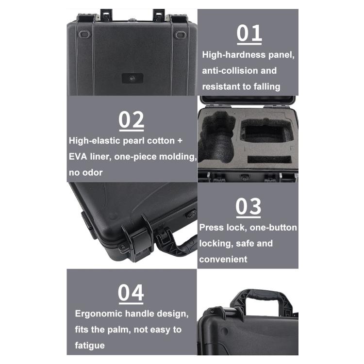 Caja de almacenamiento portátil para drones, impermeable y a prueba de golpes, caja de seguridad a prueba de explosiones par…