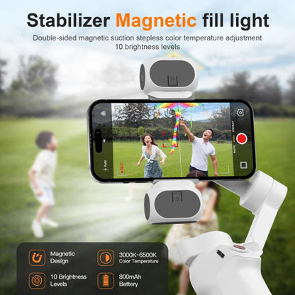Juego de una Luz de relleno para estabilizador de cardán de mano /Zhiyun, lámpara LED magnética para fotografía, luz de rell…