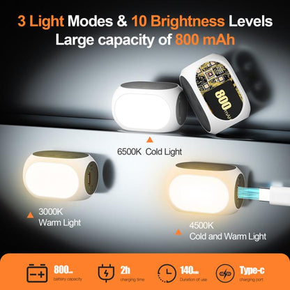 Luz de relleno para estabilizador de cardán de mano /Zhiyun, lámpara LED magnética para fotografía, luz de relleno para celu…