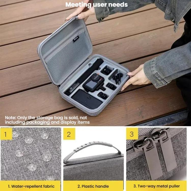 Bolsa BKANO - organizadora de almacenamiento para DJI Osmo Action 4 (gris) — imagen 5