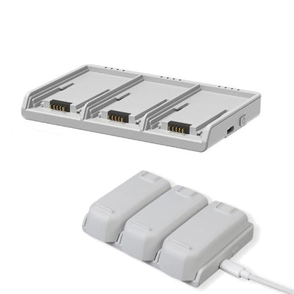 Batería Cargador triple LKTOP de 65 W para para DJI Neo (gris)