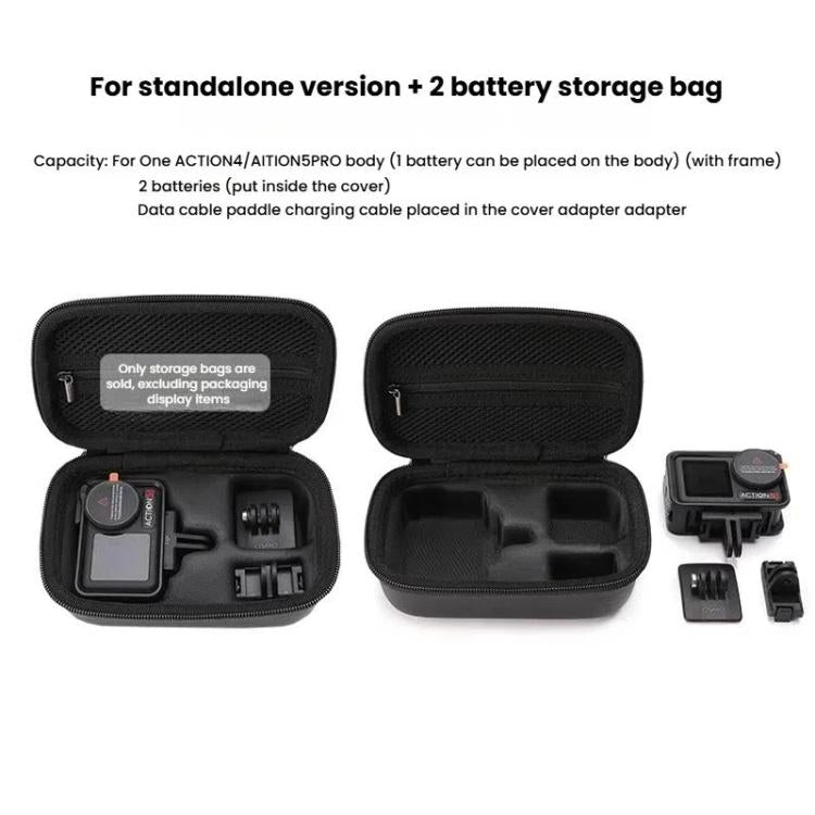 Bolsa de almacenamiento BKANO, bolso de mano para cámara deportiva para DJI Osmo Action 3 (negro) — imagen 5