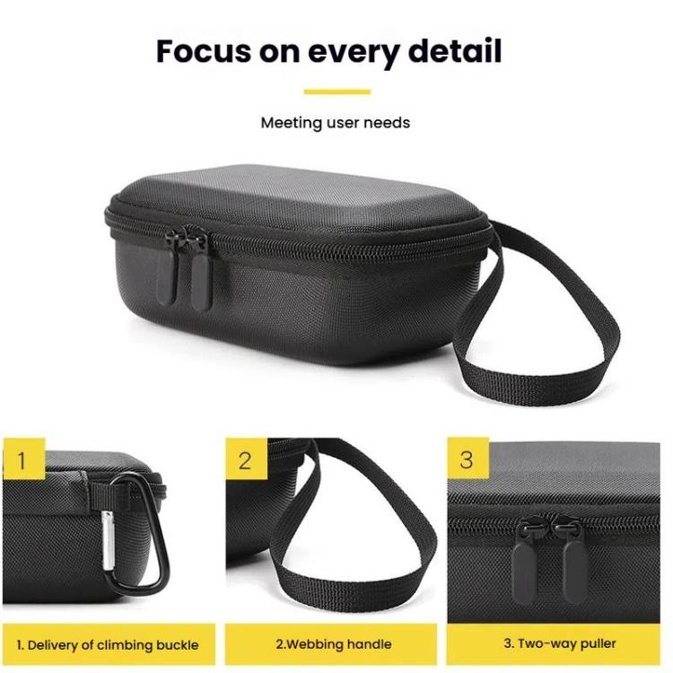 Bolsa de almacenamiento BKANO, bolso de mano para cámara deportiva para DJI Osmo Action 3 (negro) — imagen 6