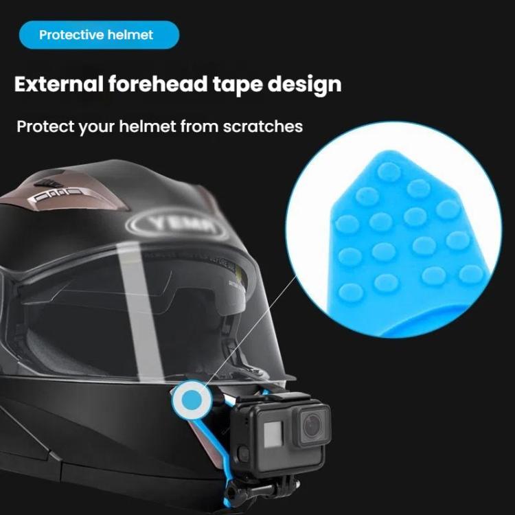 Soporte de montaje para barbilla de casco de motocicleta para cámara deportiva TELESIN para GoPro HERO Serie / / Insta360. E…