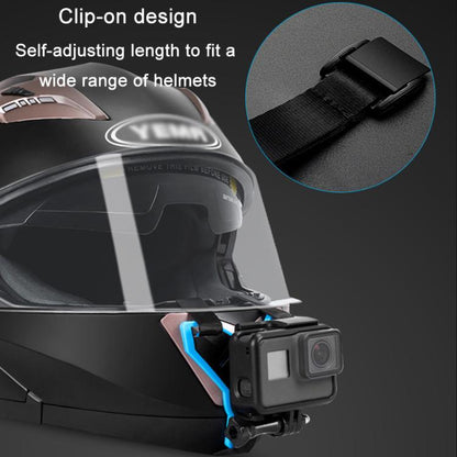 Soporte de montaje para barbilla de casco de motocicleta para cámara deportiva TELESIN para GoPro HERO Serie / / Insta360. E…