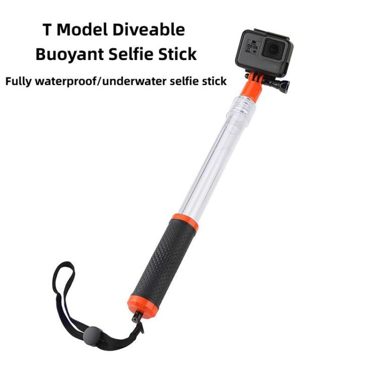 Palo selfie impermeable TELESIN para GoPro HERO Serie, Serie y otras cámaras deportivas para DJI Osmo Action (transparente)…