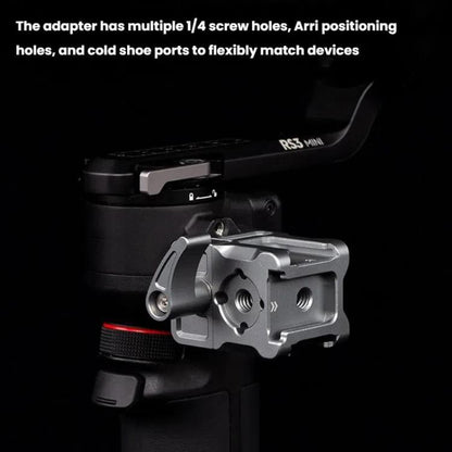 Adaptador de zapata fría con abrazadera NATO de liberación rápida XILETU para estabilizador de la serie Ronin para DJI RSC 2…