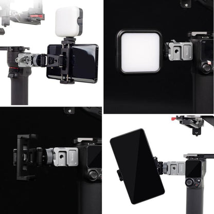 Adaptador de zapata fría con abrazadera NATO de liberación rápida XILETU para estabilizador de la serie Ronin para DJI RSC 2…