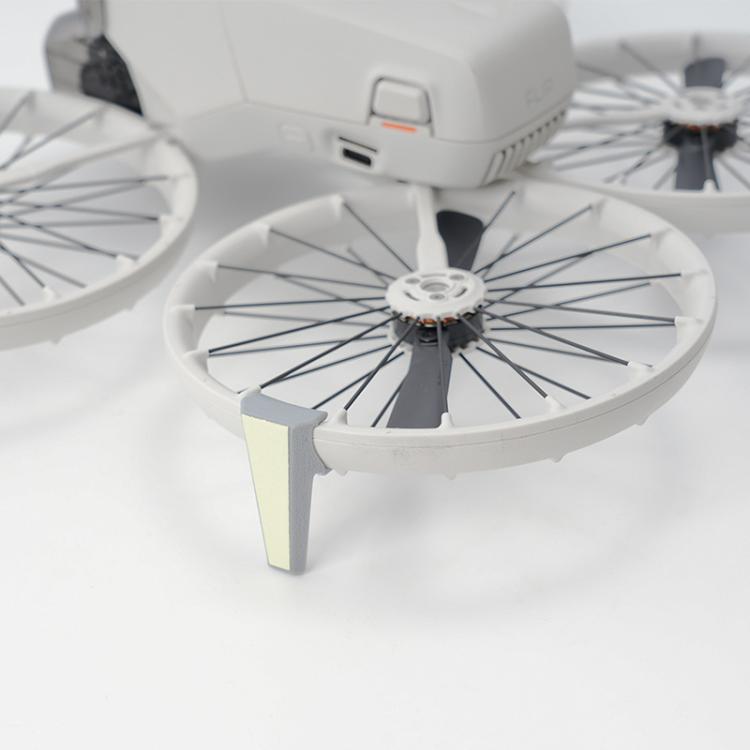 Soporte de refuerzo luminoso, plegable y desmontable, resistente a caídas y arañazos, 1 par de trípodes + adhesivo para DJI…