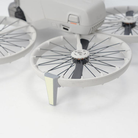 Soporte de refuerzo luminoso, plegable y desmontable, resistente a caídas y arañazos, 1 par de trípodes + adhesivo para DJI…