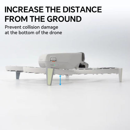 Soporte de refuerzo luminoso, plegable y desmontable, resistente a caídas y arañazos, 1 par de trípodes + adhesivo para DJI……