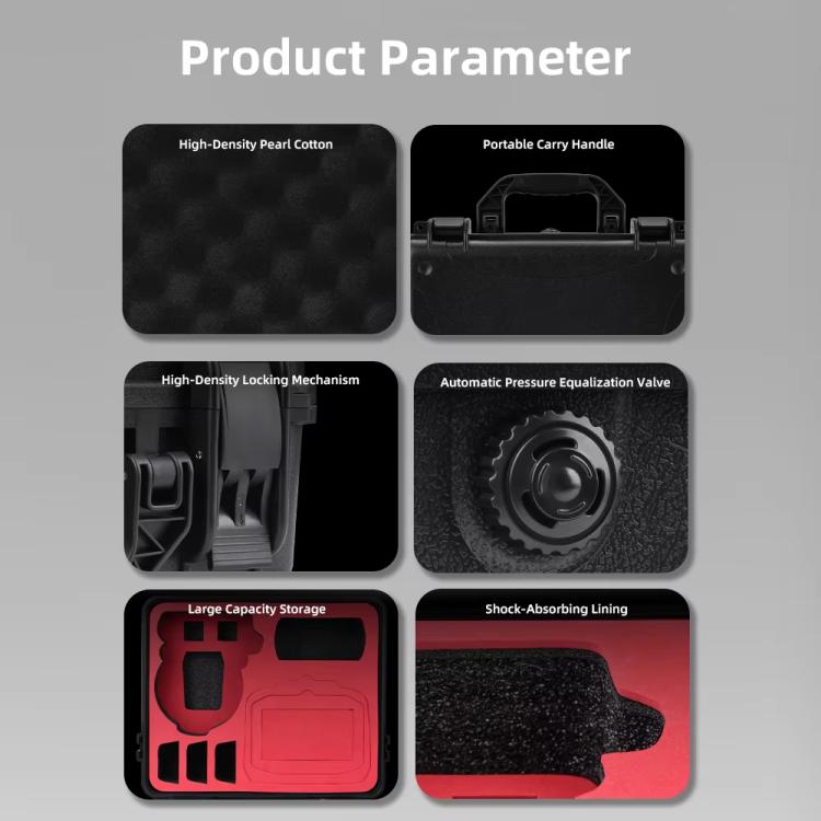 Estuche impermeable a prueba de explosiones, bolso bandolera para DJI Flip (negro) — imagen 9