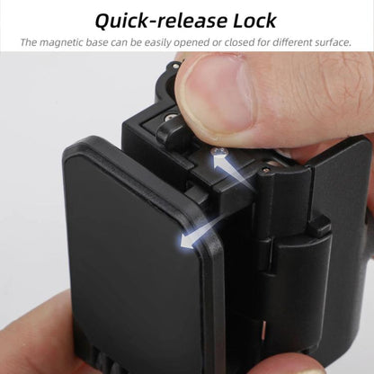 Base de soporte magnético ajustable con ángulo, accesorio multifuncional de escritorio para DJI Osmo Pocket 3 (negro) — imag…
