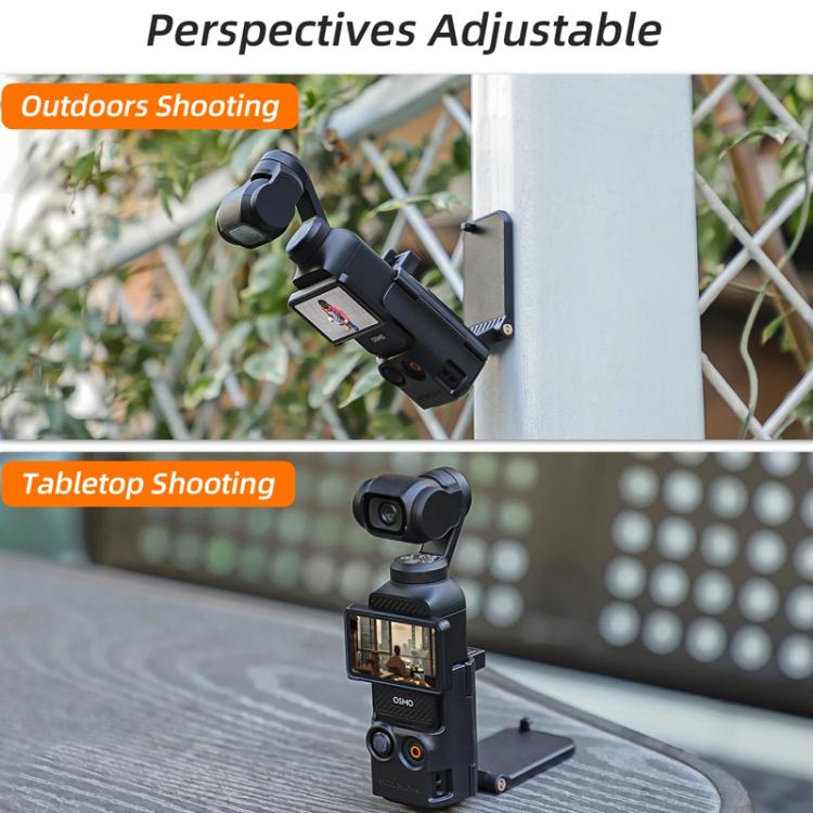 Base de soporte magnético ajustable con ángulo, accesorio multifuncional de escritorio para DJI Osmo Pocket 3 (negro) — imag…