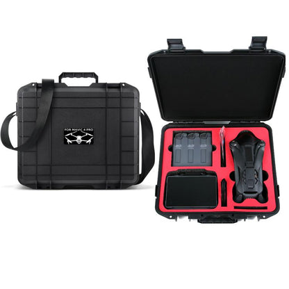 Estuche a prueba de explosiones con correa para el hombro para DJI Mavic 4 Pro (patrón blanco)
