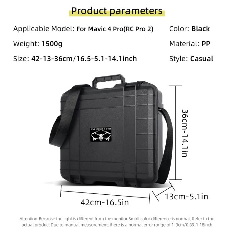 Estuche a prueba de explosiones con correa para el hombro para DJI Mavic 4 Pro (patrón blanco) — imagen 8