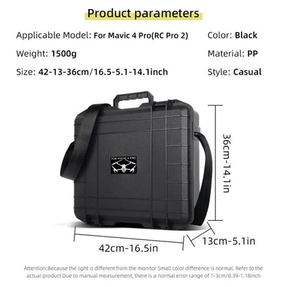 Estuche a prueba de explosiones con correa para el hombro para DJI Mavic 4 Pro (patrón blanco) — imagen 8
