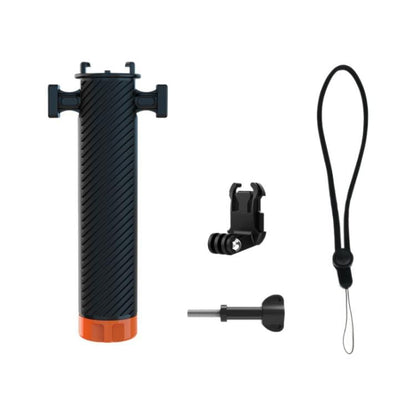 Mango de buceo flotante antihundimiento con doble zapata fría para cámaras de acción (naranja)