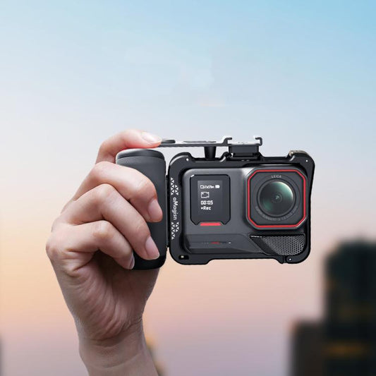 Kit de agarre aMagisn Xplorer para vlogging callejero, compatible con cámaras de acción Insta360, Action y GoPro Hero Serie