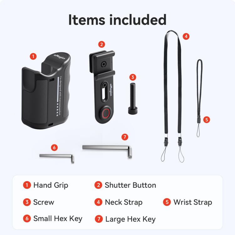 Kit de agarre aMagisn Xplorer para vlogging callejero, compatible con cámaras de acción Insta360, Action y GoPro Hero Serie…