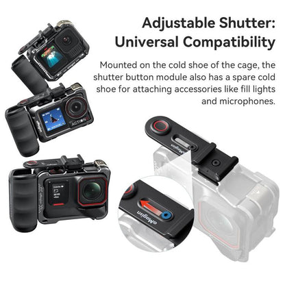 Kit de agarre aMagisn Xplorer para vlogging callejero, compatible con cámaras de acción Insta360, Action y GoPro Hero Serie…