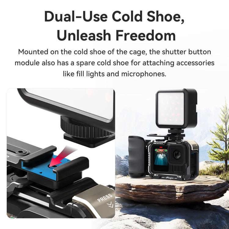 Kit de agarre aMagisn Xplorer para vlogging callejero, compatible con cámaras de acción Insta360, Action y GoPro Hero Serie…