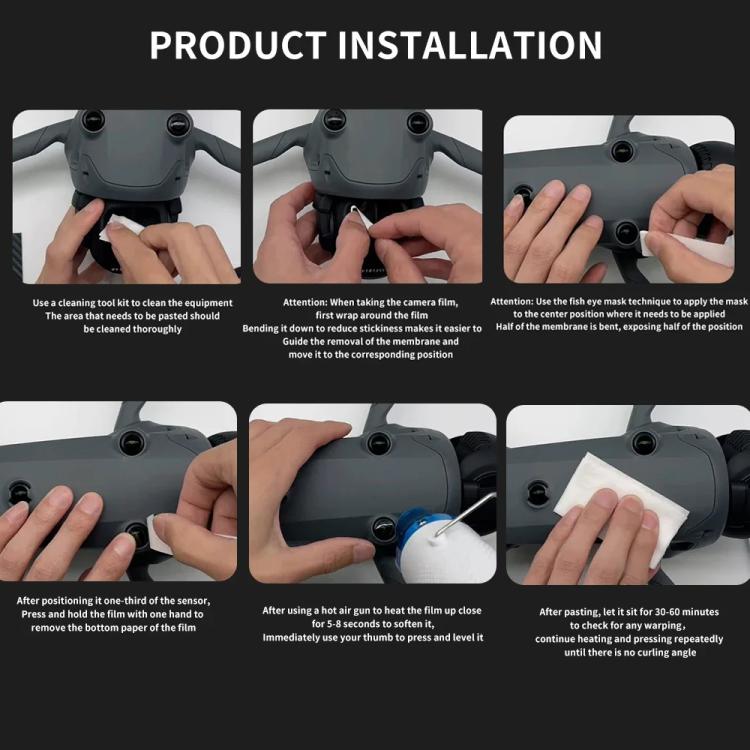 Mica protectora con nanorrevestimiento CQT para lentes y sensores de, con kit de soplador de Air caliente para DJI Mavic 4 P…