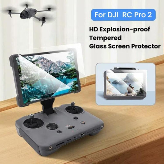 Protector de pantalla de vidrio templado CQT para control remoto RC Pro 2 (2 unidades/paquete) — imagen 2
