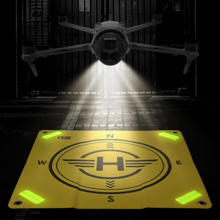 Plataforma de aterrizaje CQT Universal reflectante para drones, 55 cm, doble cara, impermeable, plegable, con clavijas de ti…
