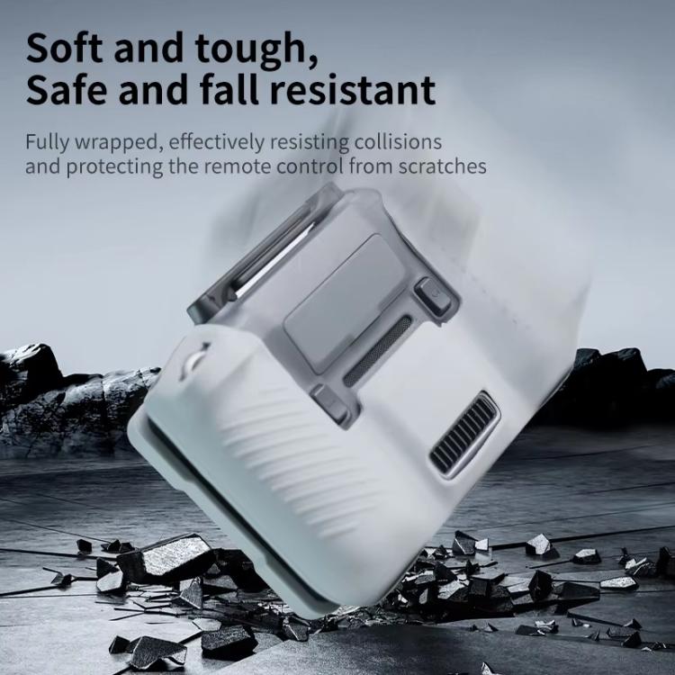 Funda de silicona para control remoto RC Pro 2, cubierta protectora de pantalla y cuerpo (gris) — imagen 5