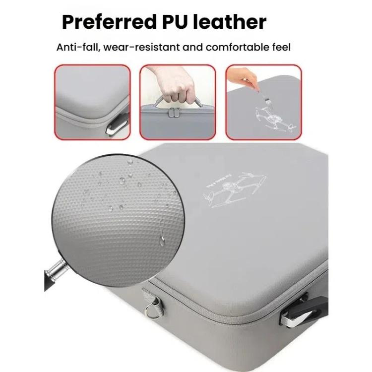 Estuche de transporte duradero de PU para DJI Mavic 4 Pro (negro) — imagen 5