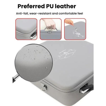 Estuche de transporte duradero de PU para DJI Mavic 4 Pro (gris) — imagen 5