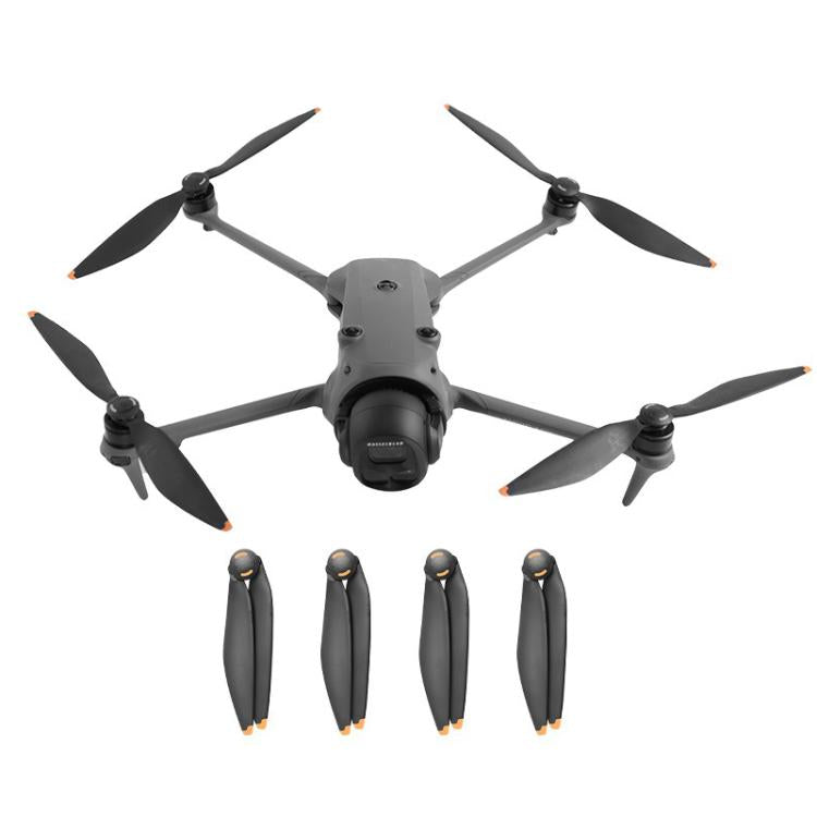Hélices de repuesto RCSTQ de liberación rápida y bajo ruido para DJI Mavic 4 Pro (negro y naranja) — imagen 2