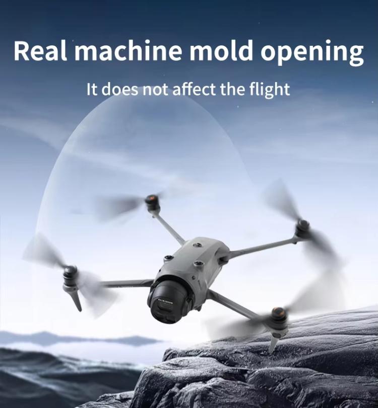 Hélices de repuesto RCSTQ de liberación rápida y bajo ruido para DJI Mavic 4 Pro (negro y naranja) — imagen 3