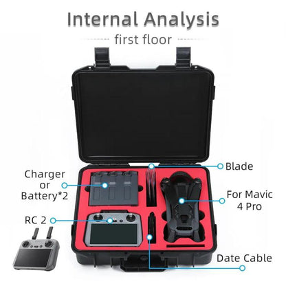 Estuche de EVA a prueba de explosiones para DJI Mavic 4 Pro (negro) — imagen 3