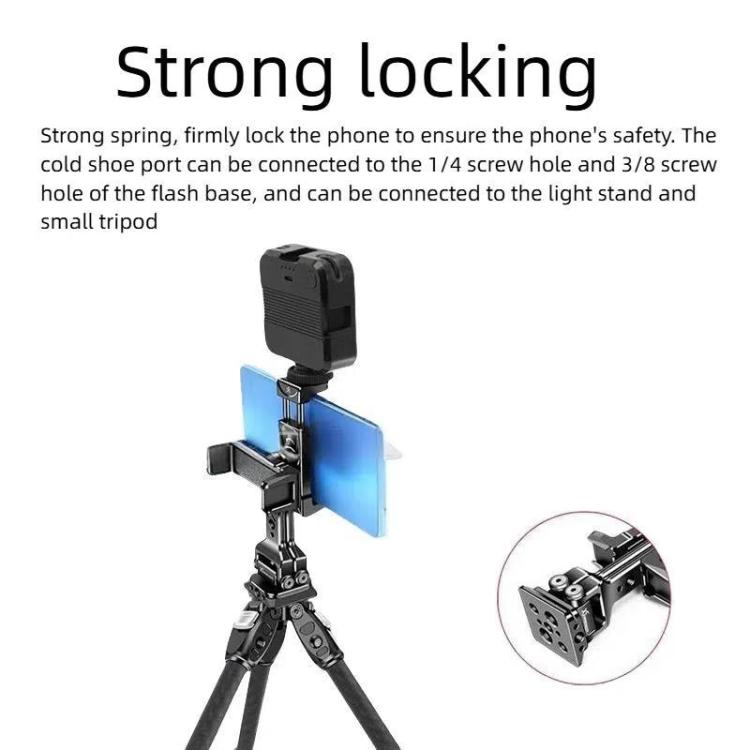Soporte para teleprompter con dos soportes para teléfono y base Arca-Swiss, compatible con estabilizadores para transmisión……