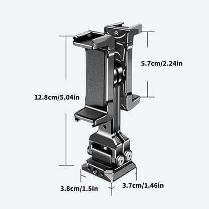 Soporte para teleprompter con dos soportes para teléfono y base Arca-Swiss, compatible con estabilizadores para transmisión……