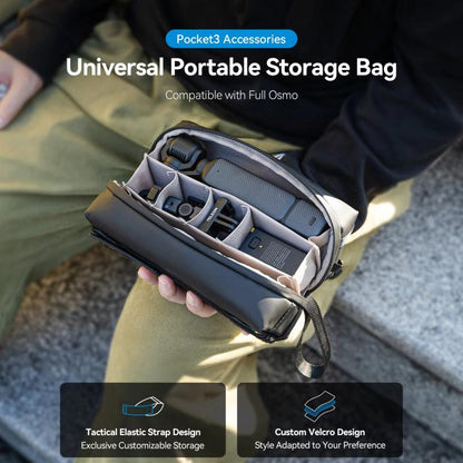 Estuche de transporte portátil Universal TELESIN para DJI Osmo Pocket 3 (negro) — imagen 3