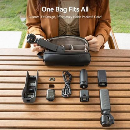Estuche de transporte portátil Universal TELESIN para DJI Osmo Pocket 3 (negro) — imagen 4