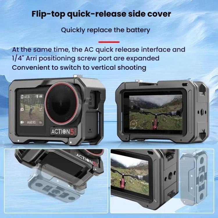 Jaula metálica para conejos HEPAIL AC70 para DJI Osmo Action 5 — imagen 5